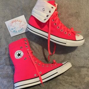 blinged out pink converse